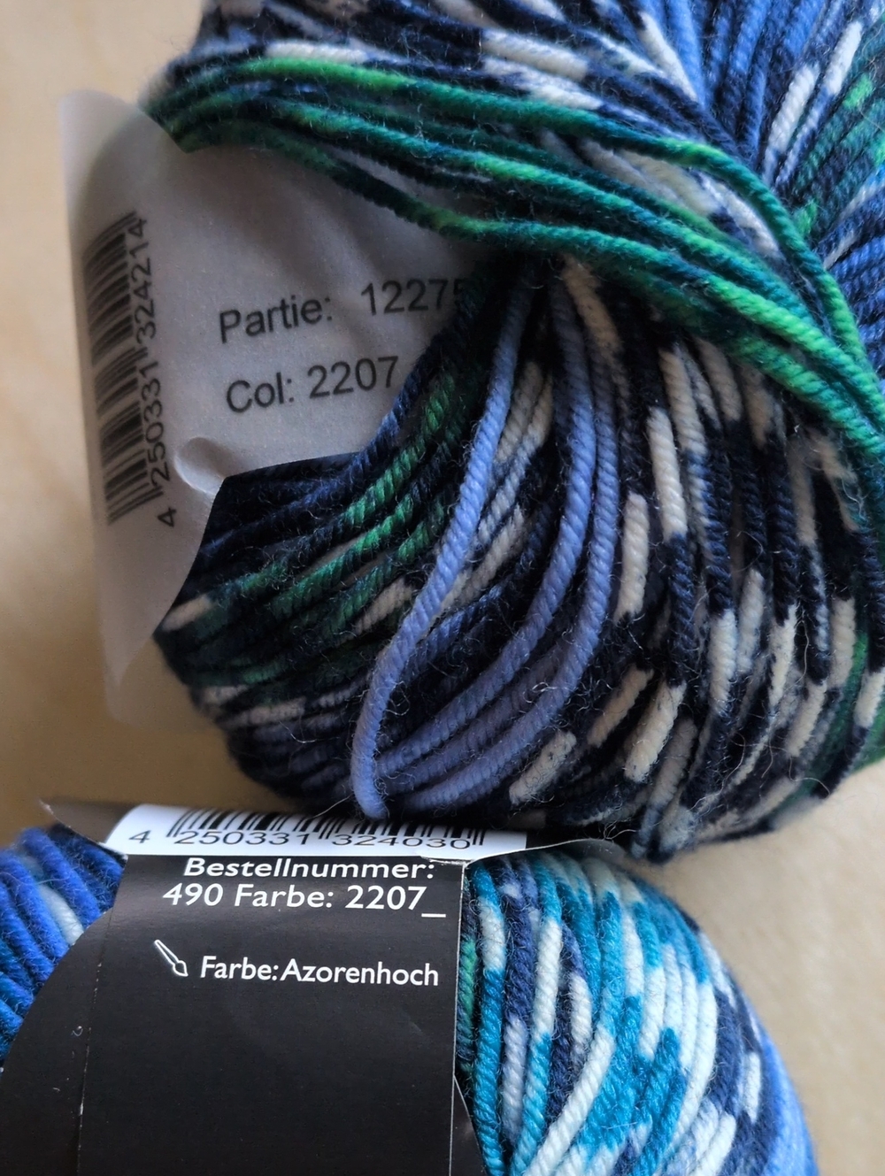 3 Skeins "Ambiente" Schoppel Sport Weight Yarn Dana's Destash!, - Picture 6 of 8